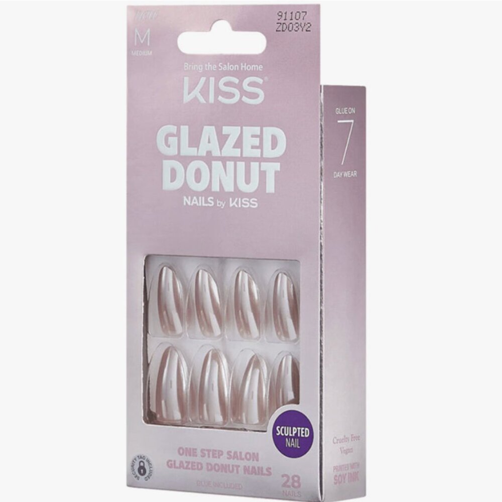Kiss Glazed Donut Medium Length Nails - Holes